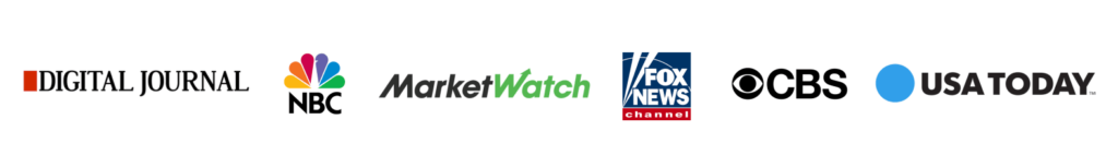 digital journal, market watch, cbs, nbc, fox news, usa today logos